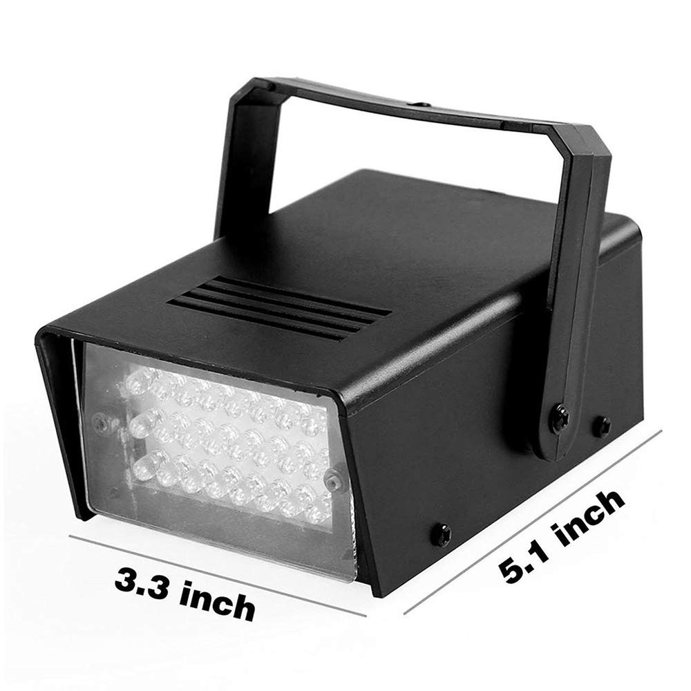 Led Blue Strobe Lights Dance Flash Strobe Lights Adjustable Speed Control Sta...