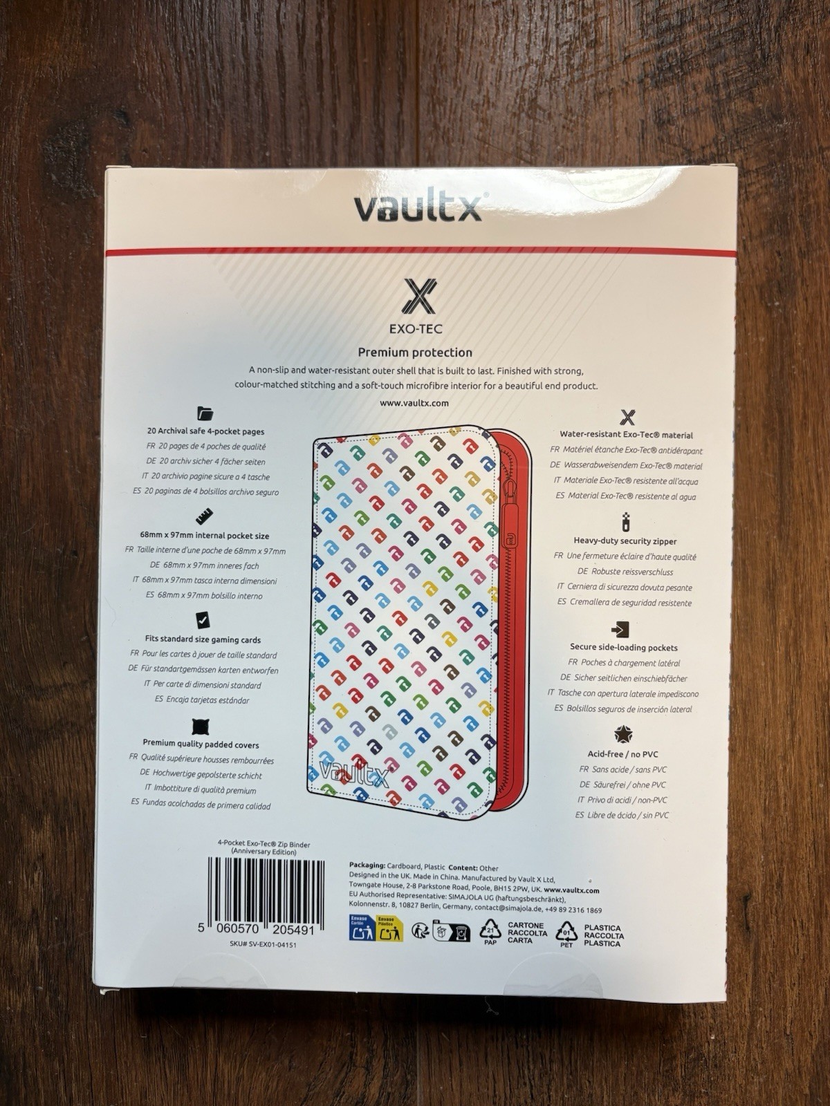 VaultX Eco-Tec Zip Binder Anniversary Edition 2026 4 Pocket Limited NEW IN HAND
