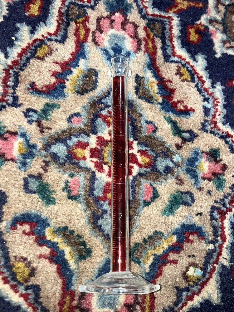 Pyrex 10 ml Graduated Cylinder Red 10ml