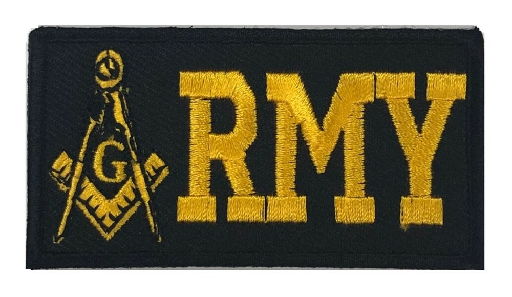 Masonic U.S. Army Embroidered Patch (3") - MP-AR