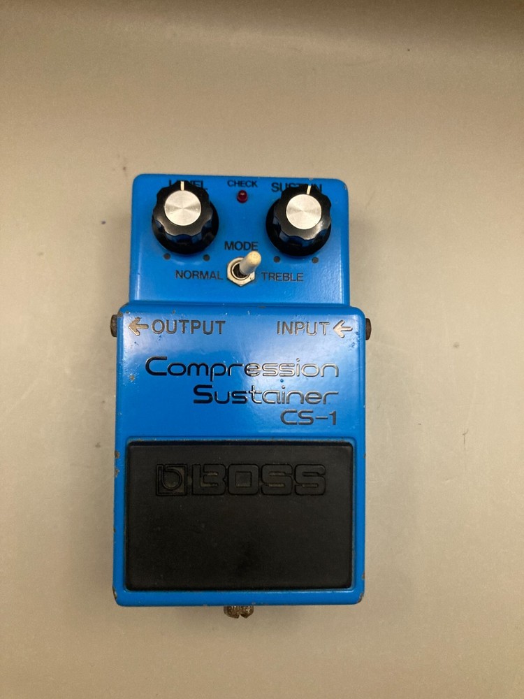 BOSS CS-1 Compression Sustainer Made in Japan Silver Screw Compressor Tested
