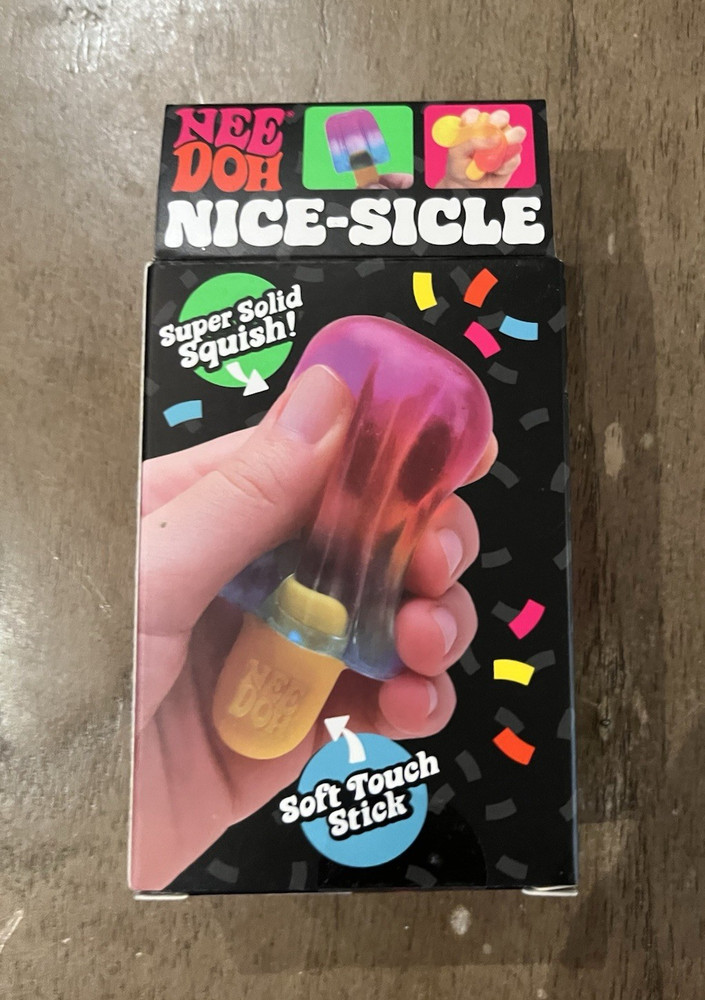 Nee Doh Nice-Sicle Super Solid Squish Soft Touch Stick Sensory Toy