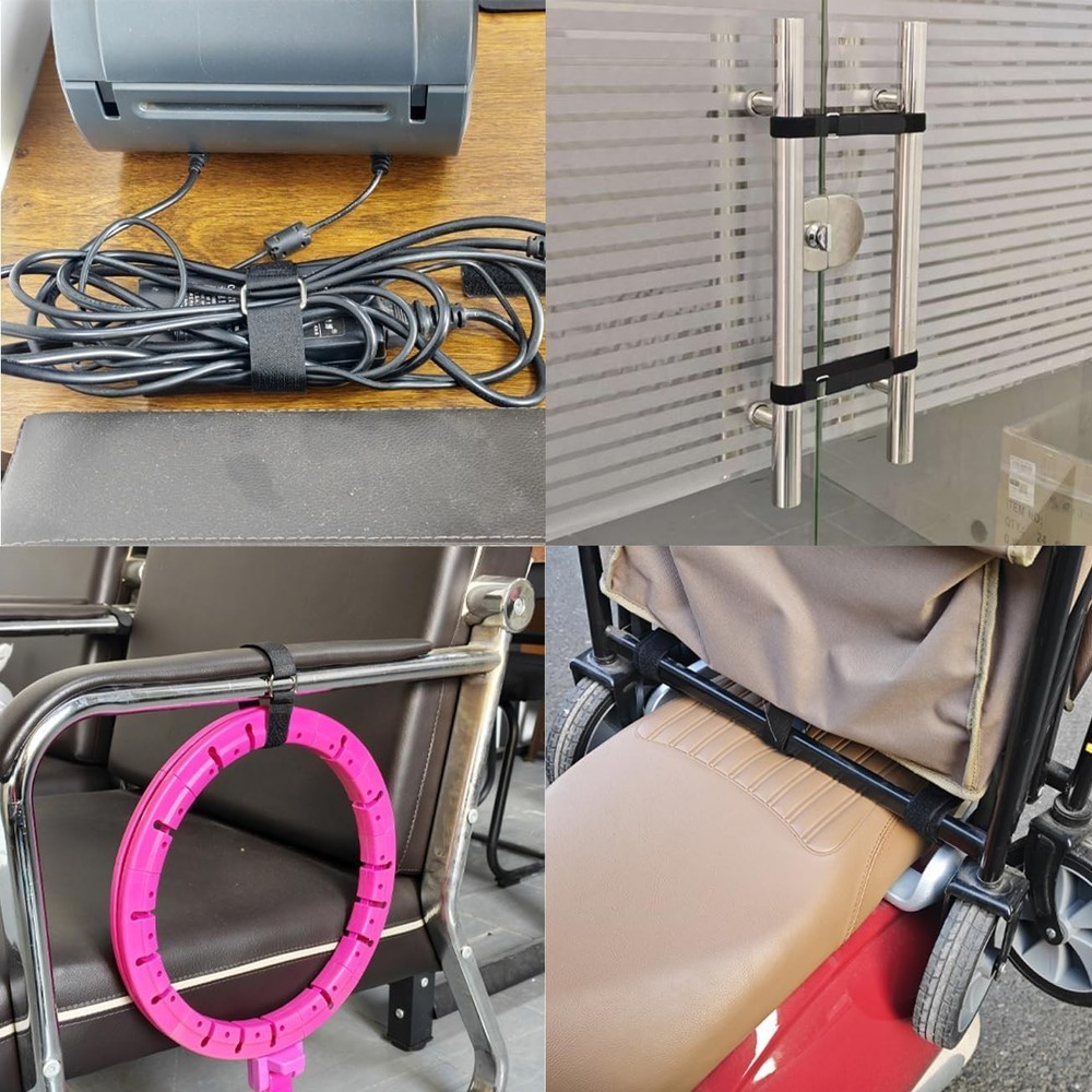 30-Inch Reusable Adjustable Nylon Cable Straps - 16 Pack for Versatile Securing