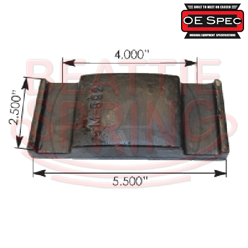 Chevy/GMC U bolt Ubolt Top Cap Plate