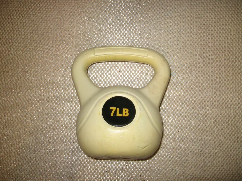 7 lb. Kettlebell White Unbranded