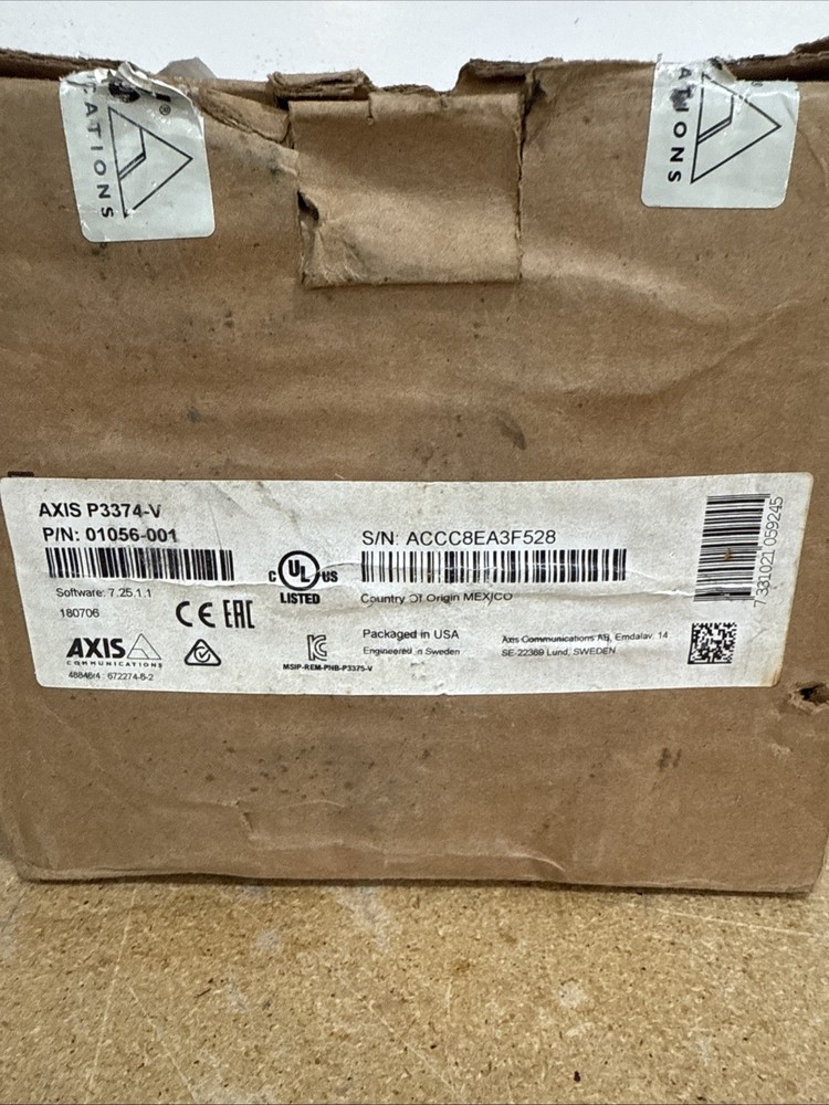 Axis P3374-V Network Camera 01056-001