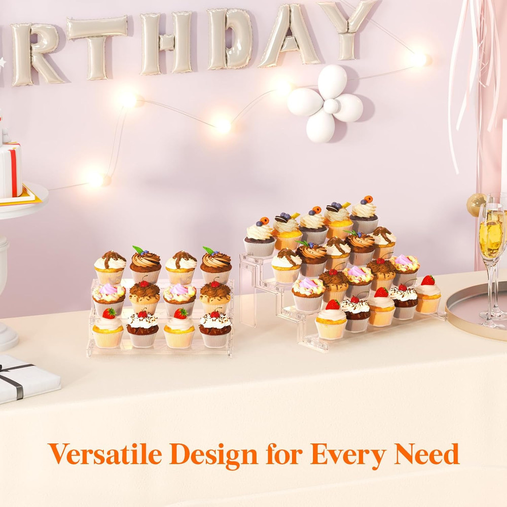 Cupcake Stand, Perfume Cologne Organizer, Tool-Free Assembly, Display Riser, Spi