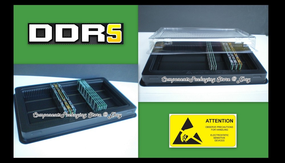 Long DIMM Memory Tray Holder Container for DRAM DDR PC Server Modules 2 Fits 100