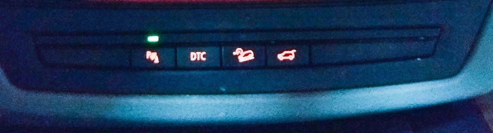 2008 BMW X5 (E70) FRONT PDC DTC HILL DESCENT TRUNK RELEASE SWITCH BUTTON PANEL