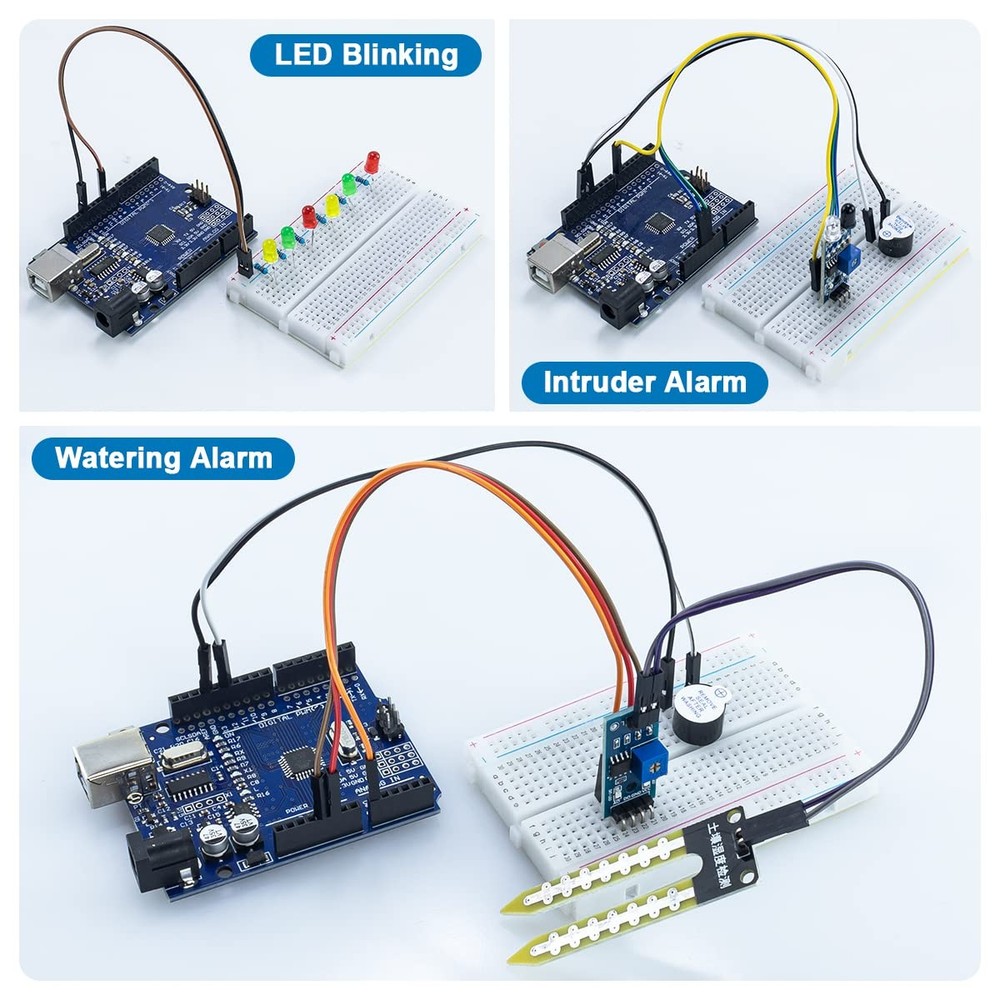 Basic Starter Kit with R3 CH340,Breadboard + Retail Box Compatible with Ardui...