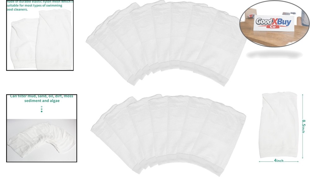 Pool Vacuum Micro Filter Bag 15-Pack Compatible with Water Tech Pool Blasters...