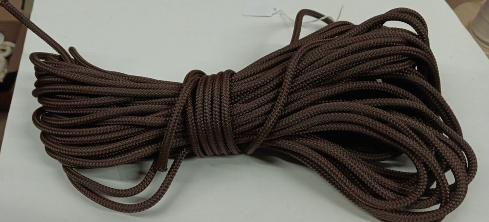 5/16 x 200 ft. Double Braid-Yacht Braid polyester rope. Brown