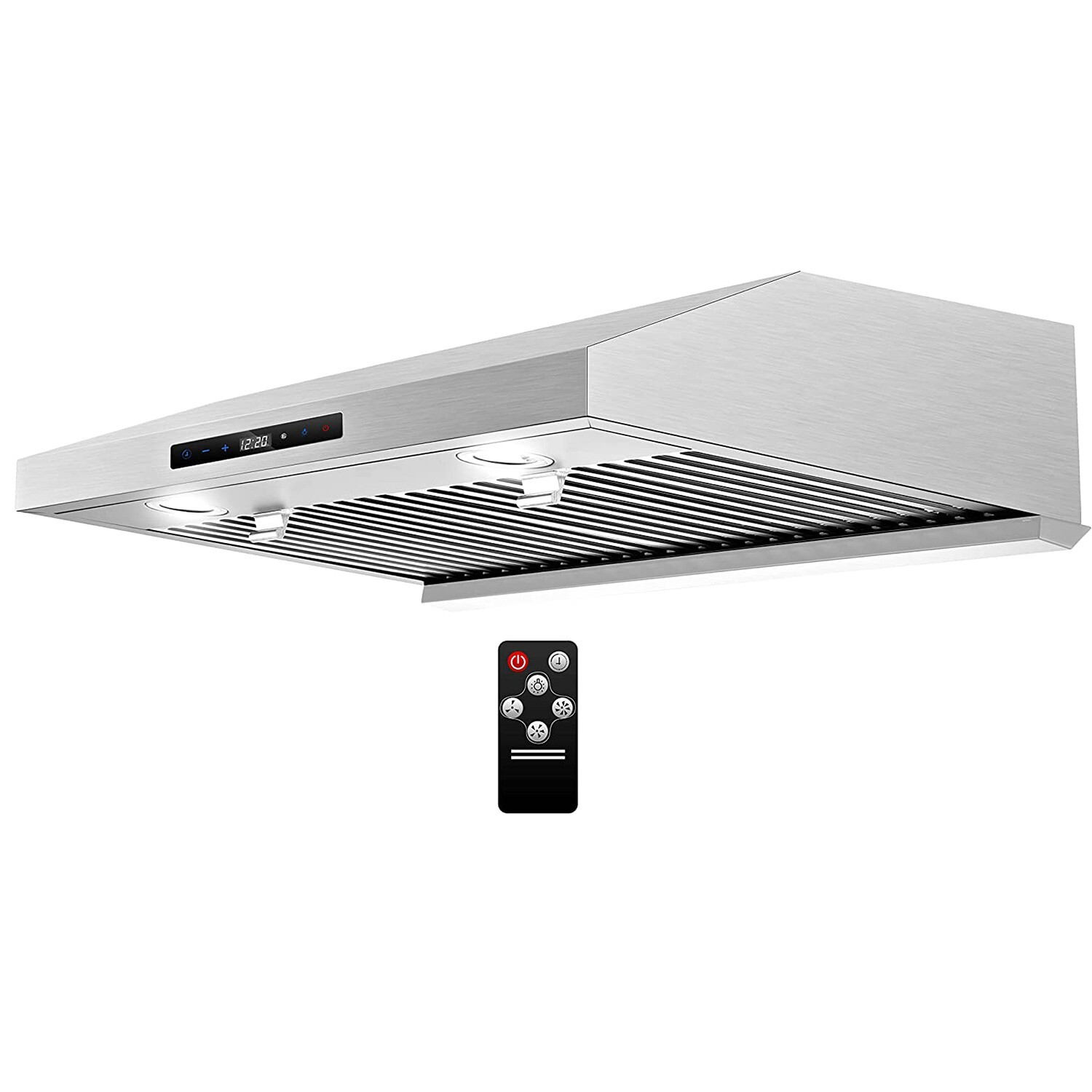 30 inch Under Cabinet Kitchen Range Hood 800CFM 3-Speed Remote Touch Control LED