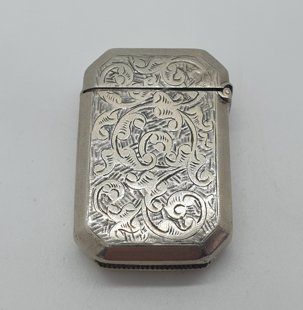 Silver-Plated Vesta Case Match Holder AE1