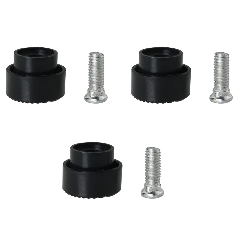 DGBRSM 3pcs Kick Down Door Stop Rubber Tip Replacement Black