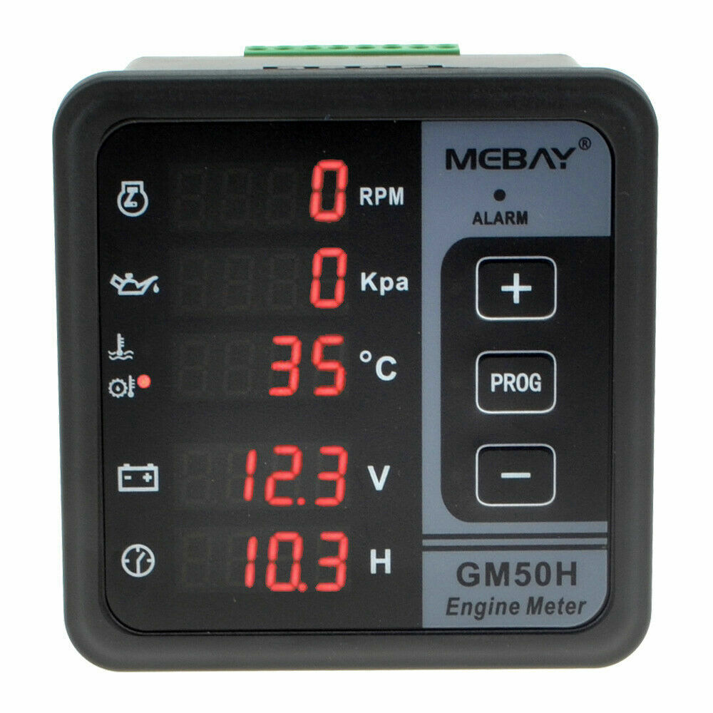 Digital Multi-function Generator Diesel Engine Meter Monitor Control Panel GM50H
