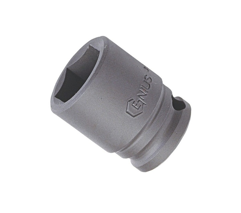 Genius Tools 1/2" Dr. 24mm Impact Socket (CR-Mo) - 444024