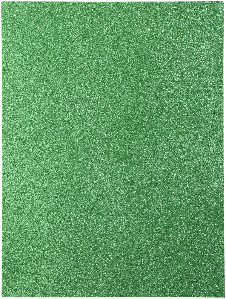 Glitter Foam Sheet 9"X12" 2mm Green