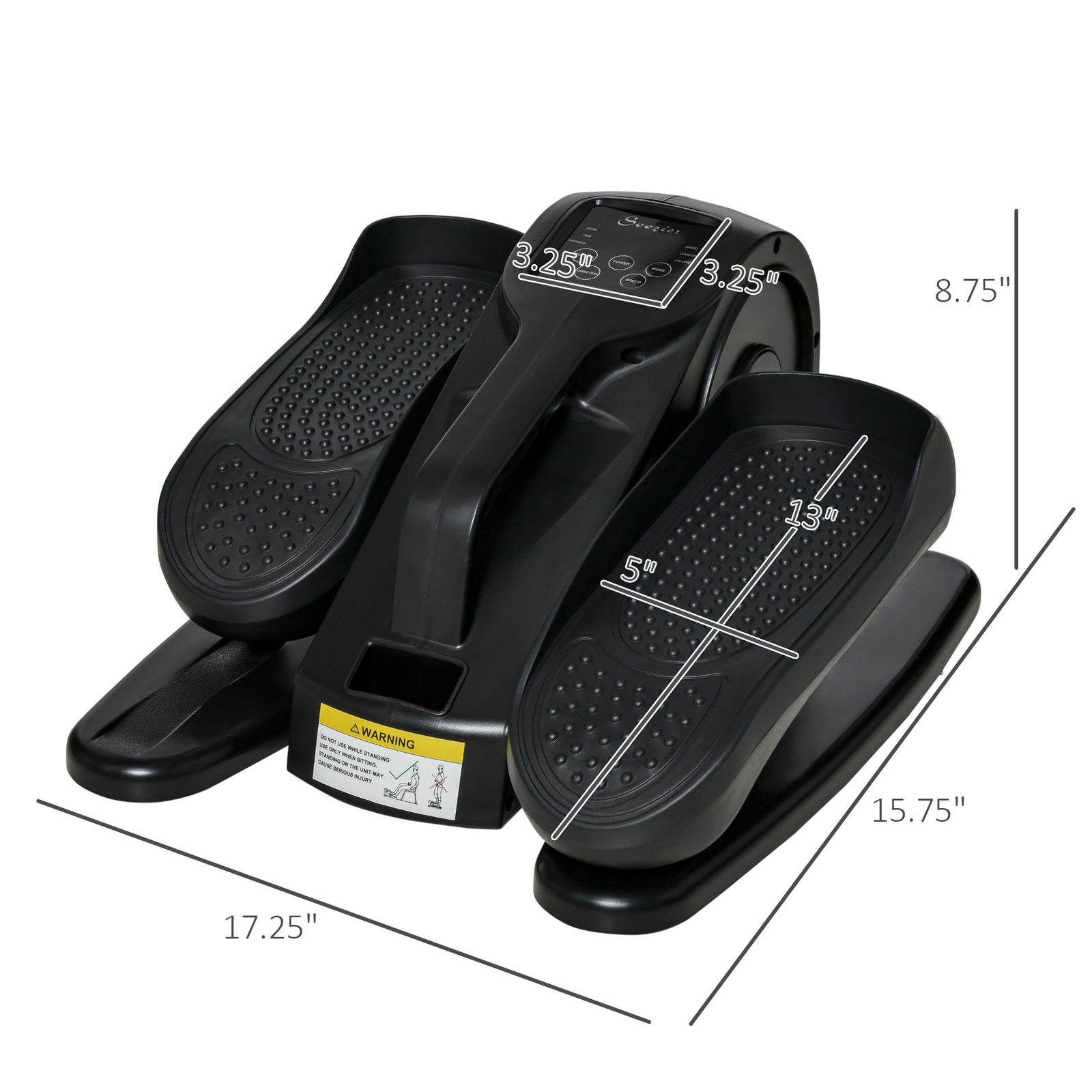 Foot Pedal Exerciser Mini Rehabilitation Bike w/ Adjustable Speed, LCD Display