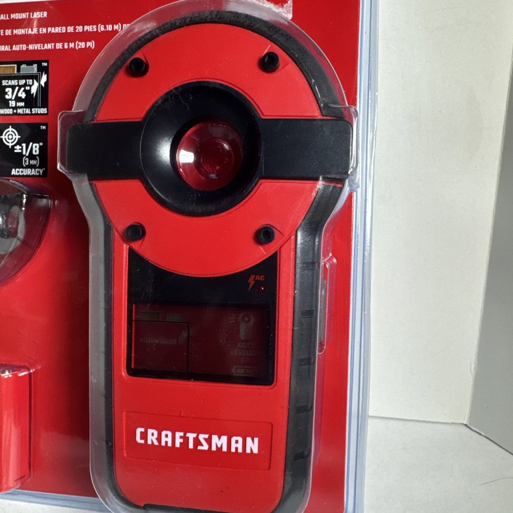 Craftsman 20-Foot Laser Level and Stud Sensor CMHT77636 new