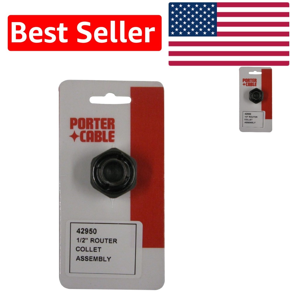 Auto-Release 1/2-Inch Router Collet for Seamless Bit Changes in Delta Routers