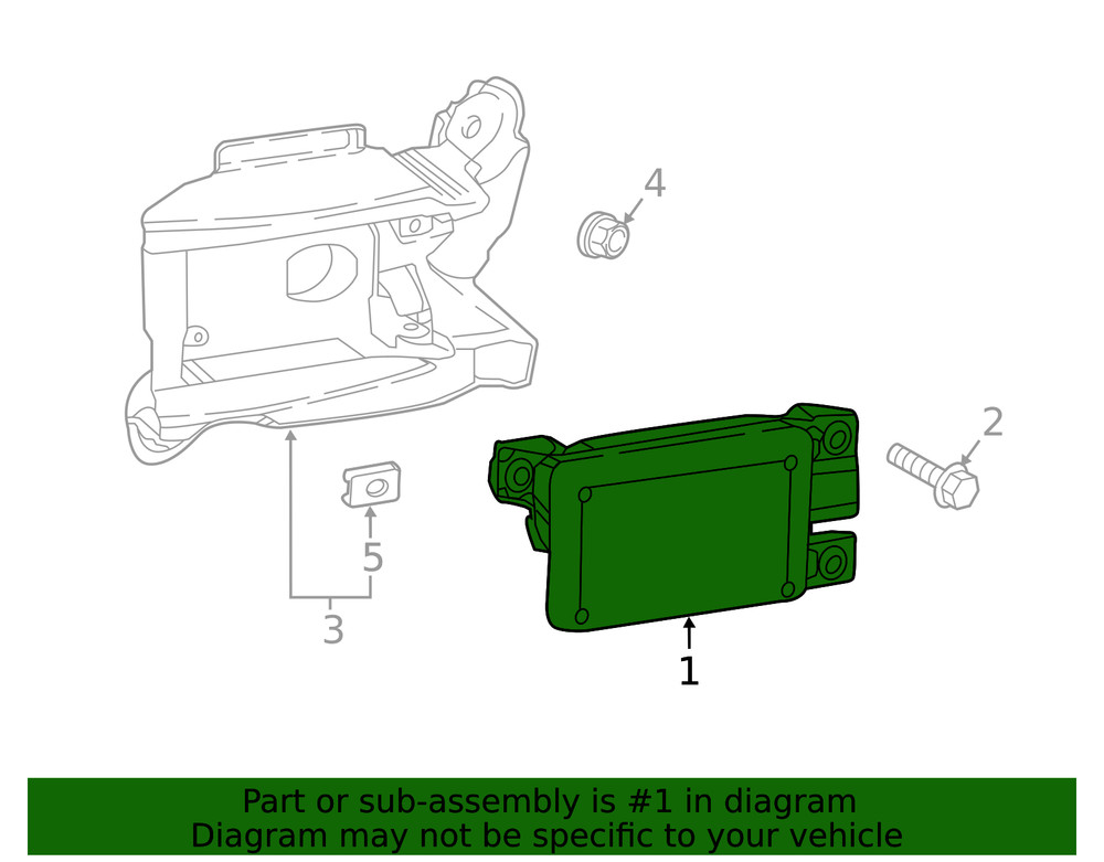 Genuine Mazda Blind Spot Detection System Warning Sensor D24H-67-Y90F