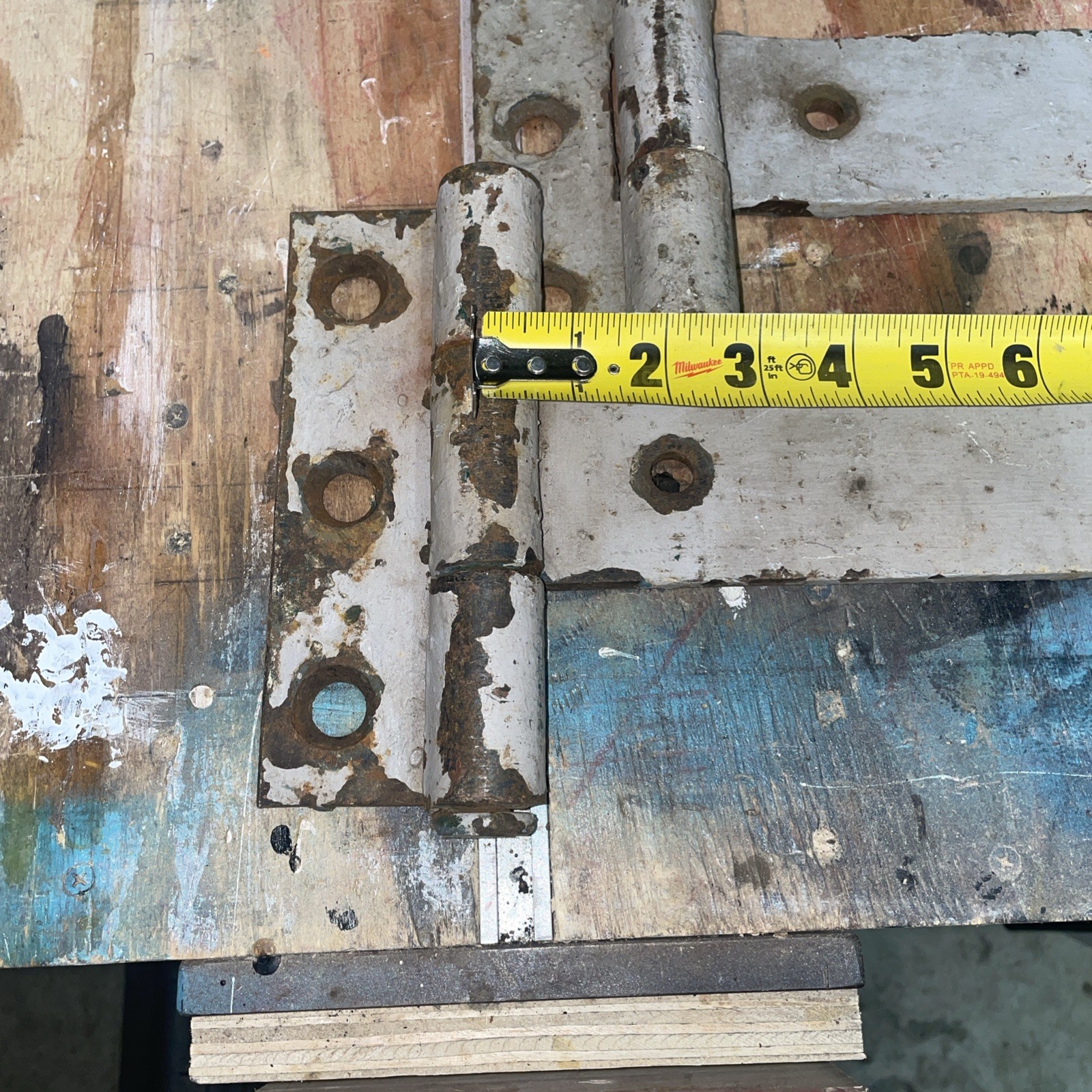 Antique Large Strap Hinges 25” industrial Hardware garage Barn Rustic Door