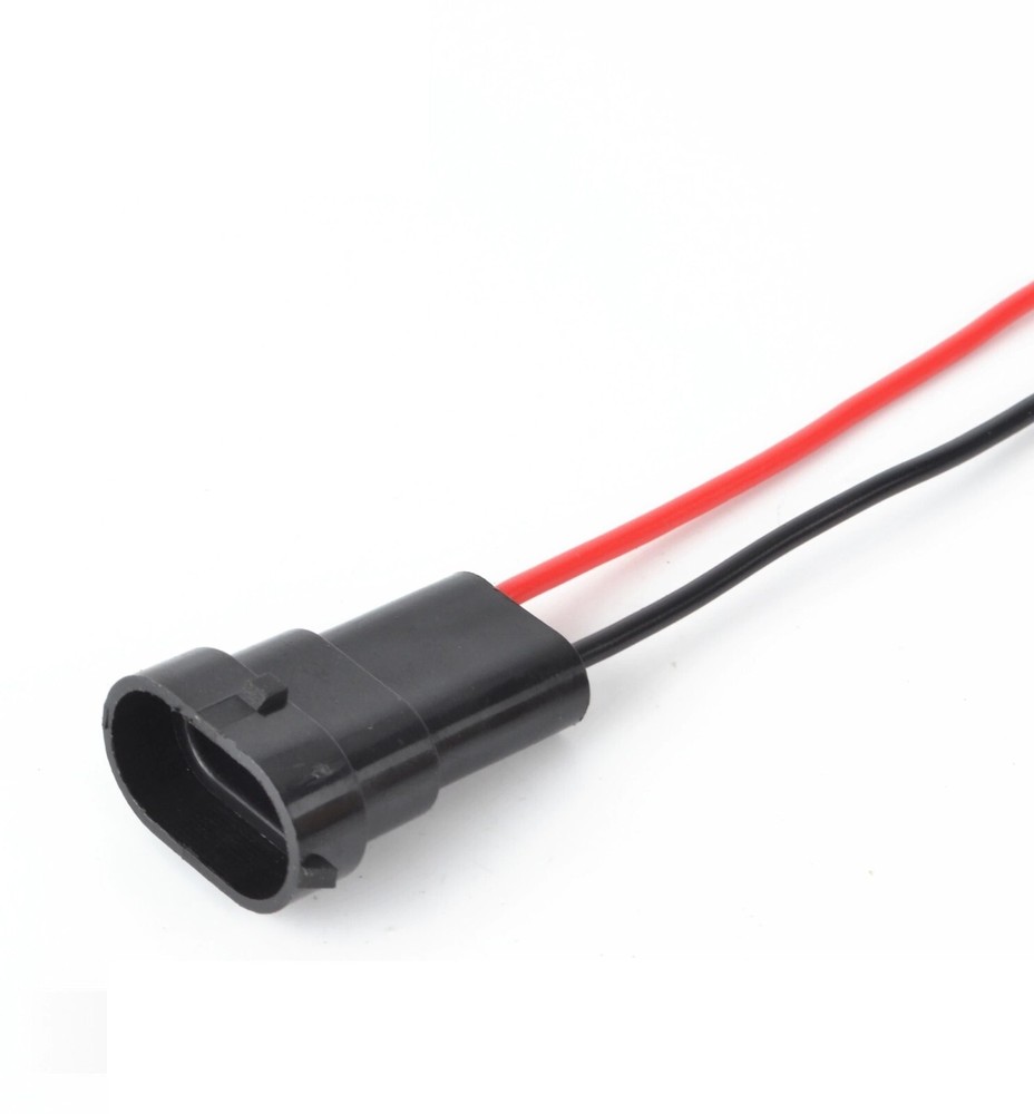 Conversion Wire H11 to H1 Two Harness Head Light High Beam Adapter Socket Plug