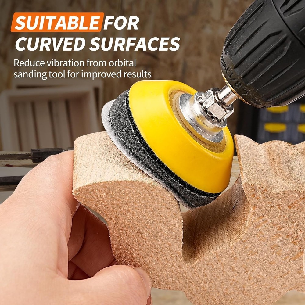 2 Inch 50mm Soft Foam Interface Sponge Pad 10 Pack 2" Hook and Loop Replaceme...