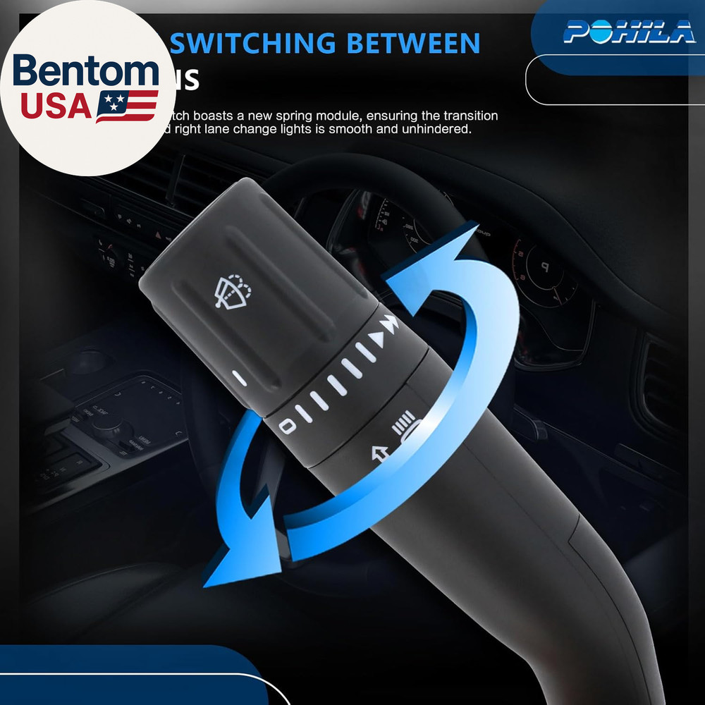 Windshield Wiper Switch Multifunction Turn Signal Control Compatible with Ford 2