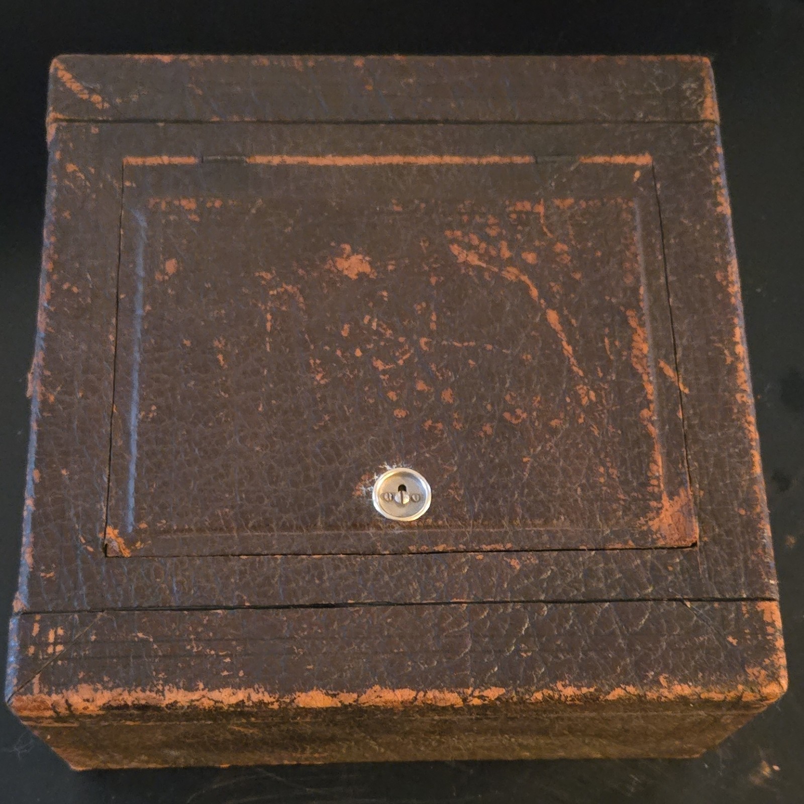 Conley Safety Vintage Brown Box Camera with Leather Case