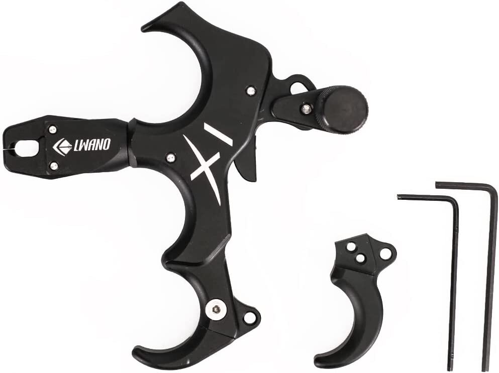 Compound Bow Thumb Bow Release 3&4 Finger Grip Adjustable Archery Release Aids