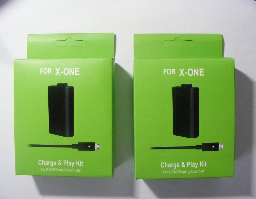2 X Battery Pack for Microsoft XBOX ONE S SLIM Wireless Controller &Charge Cable