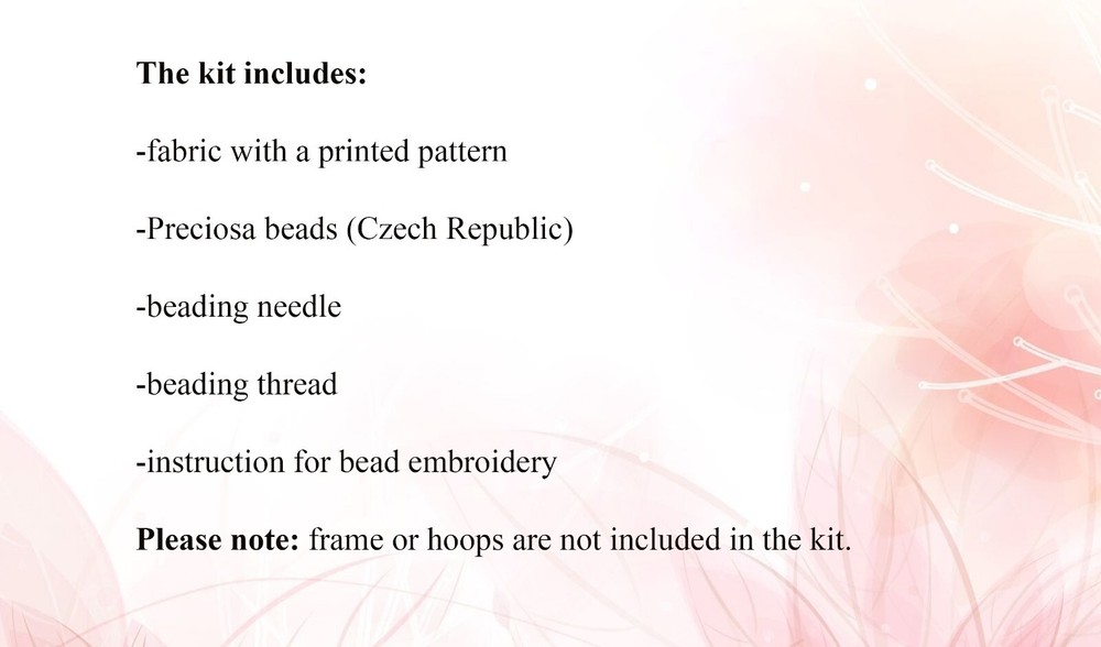 Bead Embroidery Kit Butterfly DIY Bead needlepoint Beadwork
