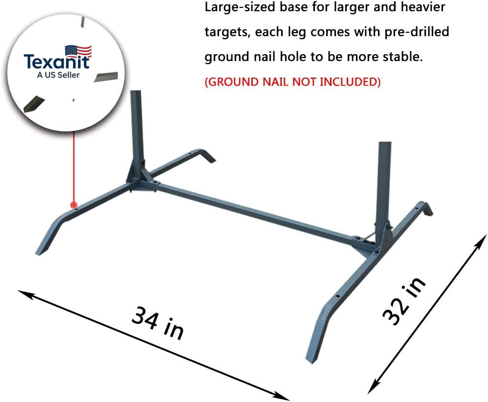 Archery Target Stand for Bag Targets Block Cube Foam - Larger Range - Multi-Func