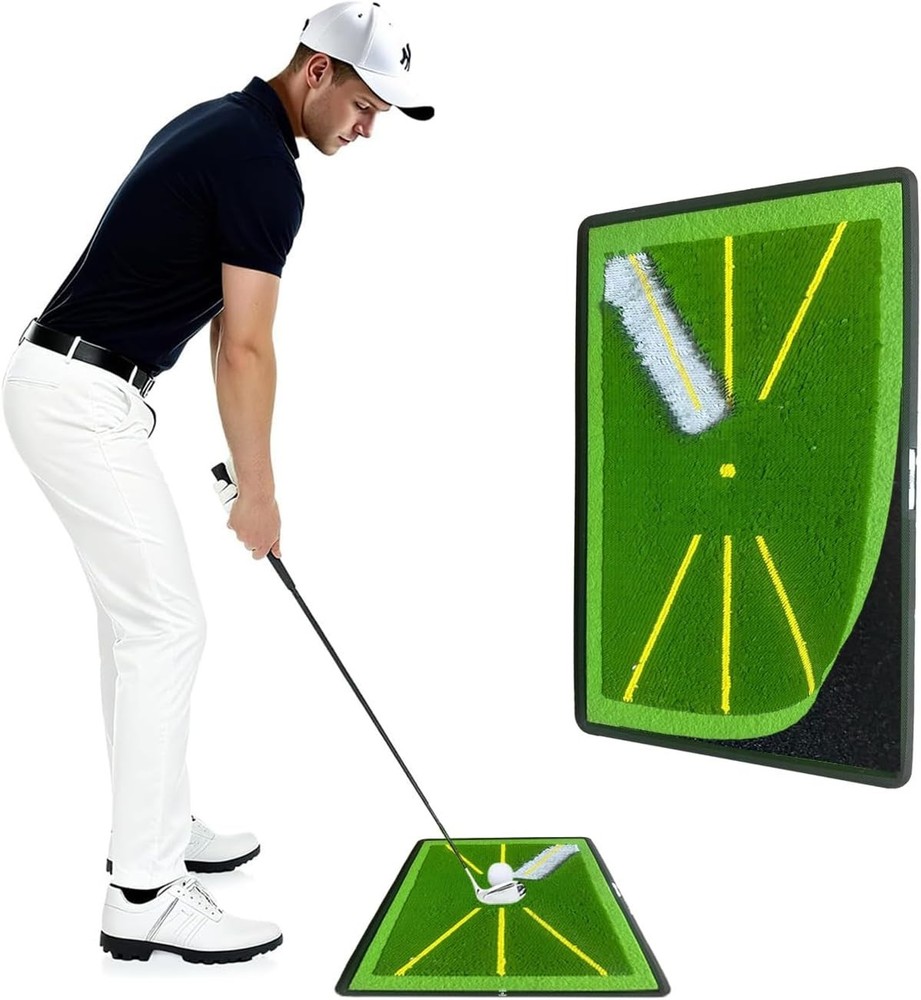 Golf Hitting Mat - 1-Second Detach System Golf Training Mat - Real Swing Path...