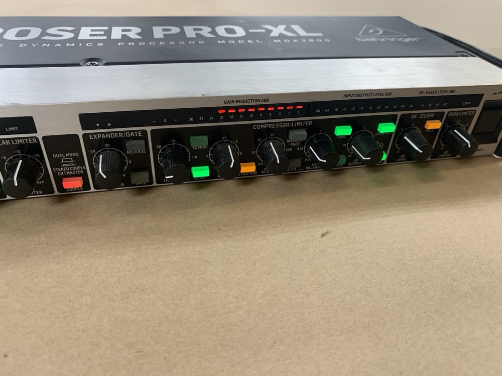Behringer MDX2600 Audio Interactive Compressor Dynamics Processor Composer-XL