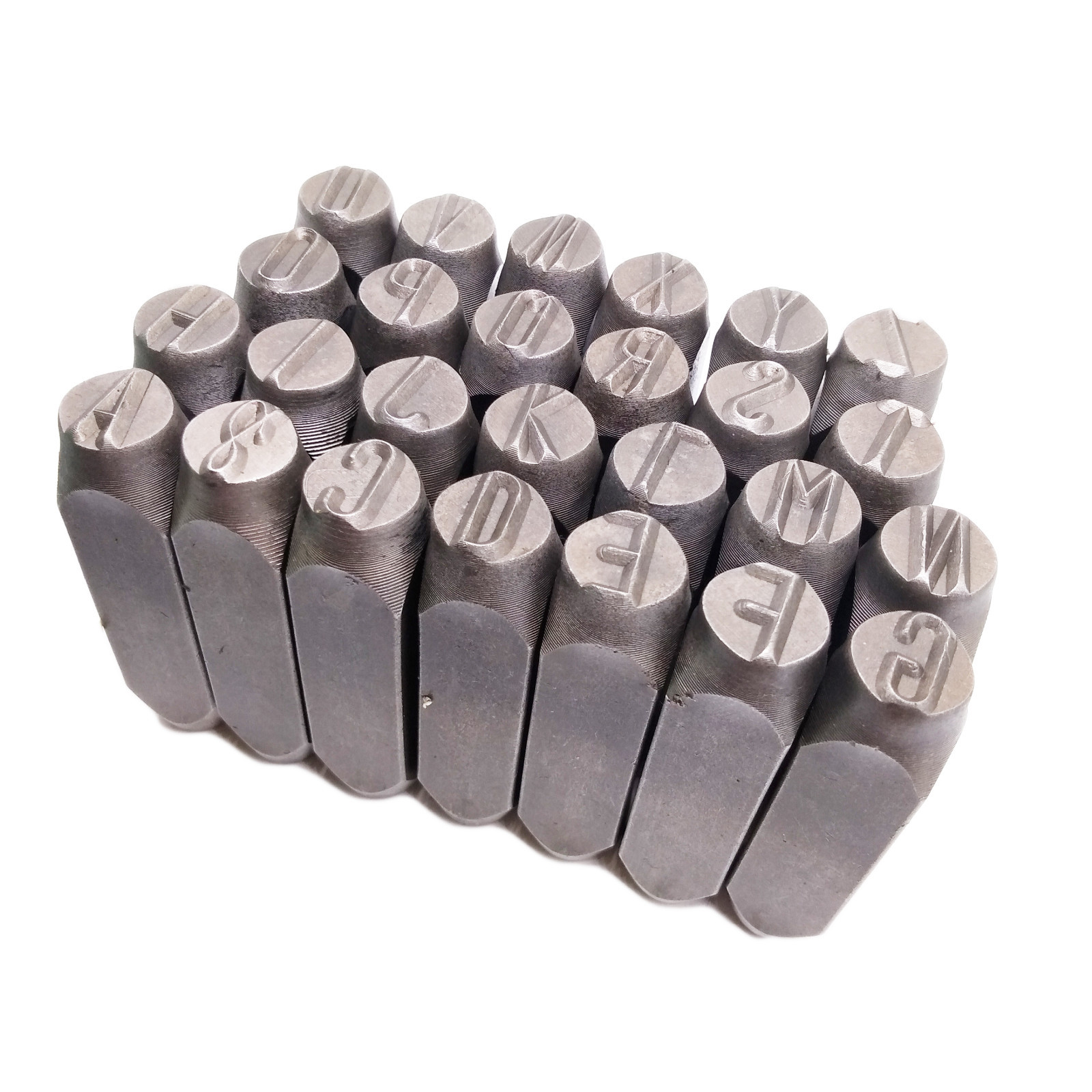 36pcs 1/2" 12.5mm Letter & Number Stamp Punch Set Hardened Steel