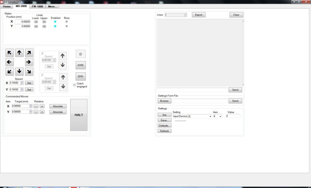 ASI MS-2000 Motorized Microscope Stage and Controller WK2000 Fully Tested