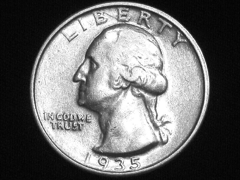1935-D Washington Quarter --- Almost Uncirculated