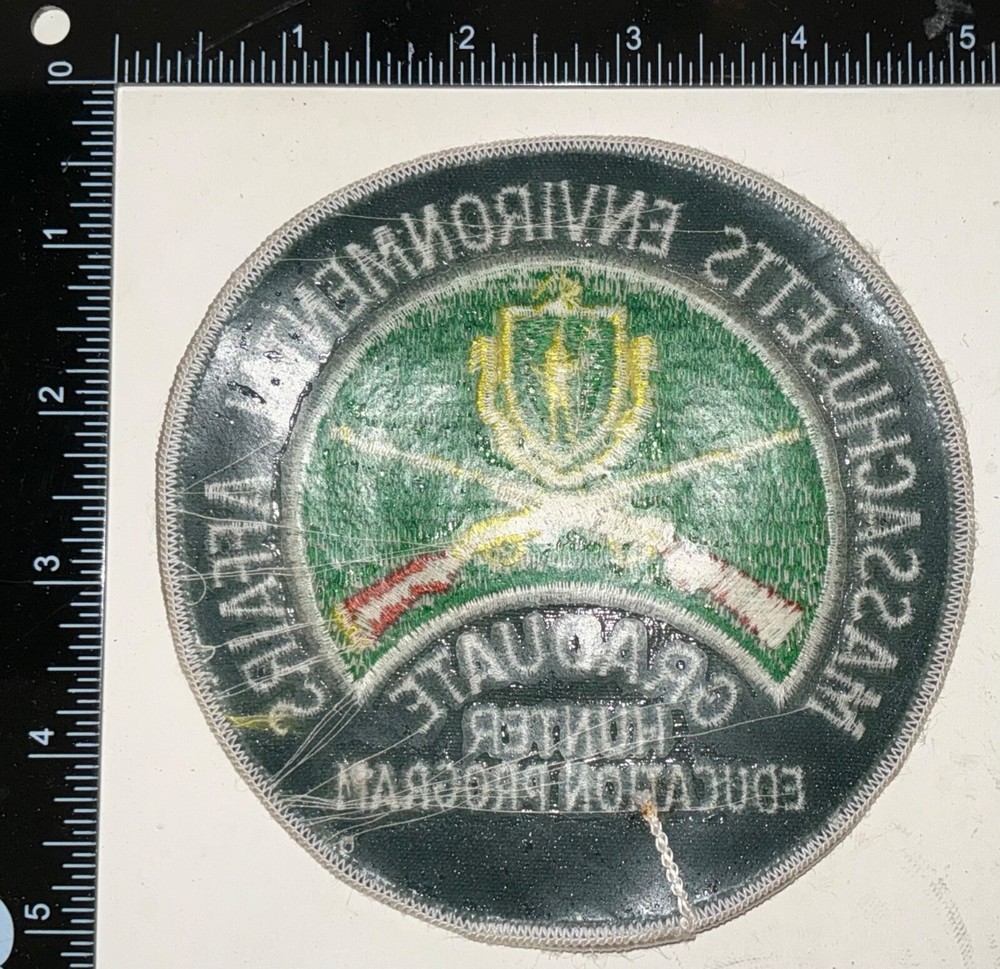 Massachusetts Environmental Affairs Graduate Hunter Education Program Patch