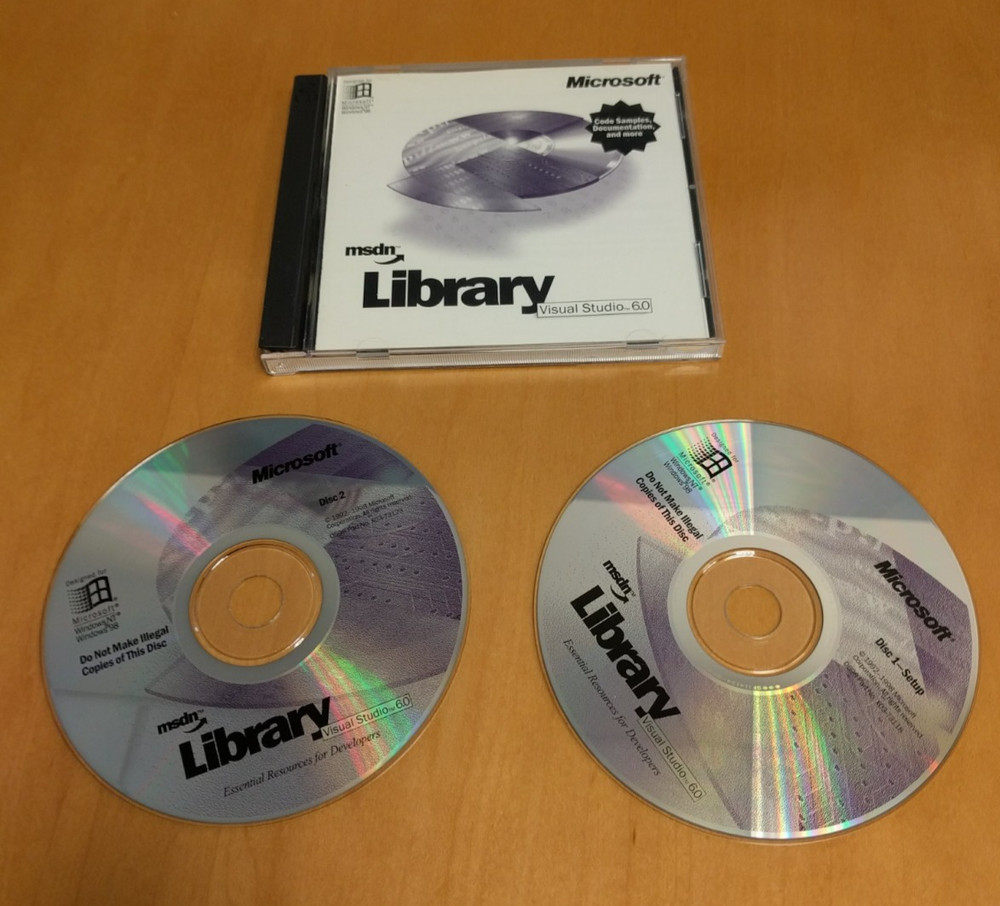 Microsoft MSDN Library Visual Studio 6.0 CD