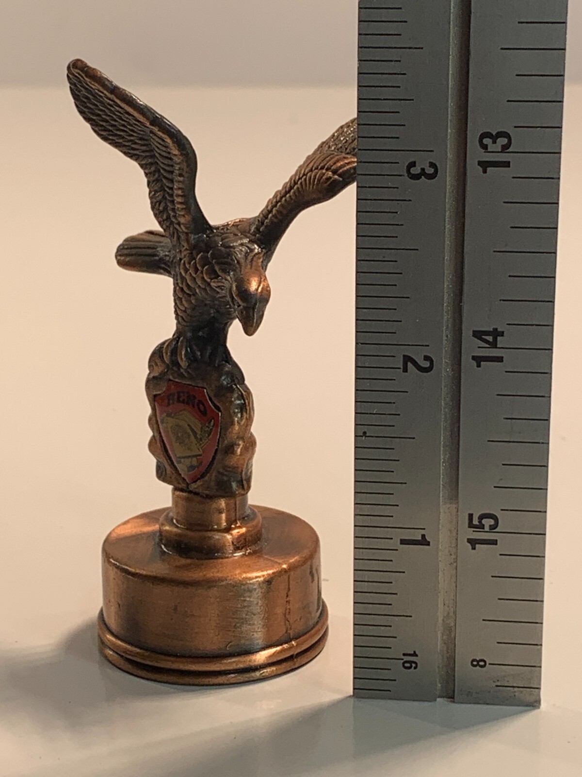 Vintage Metal Pencil Sharpener Reno Nevada Eagle Statue Casino Souvenir PSA3