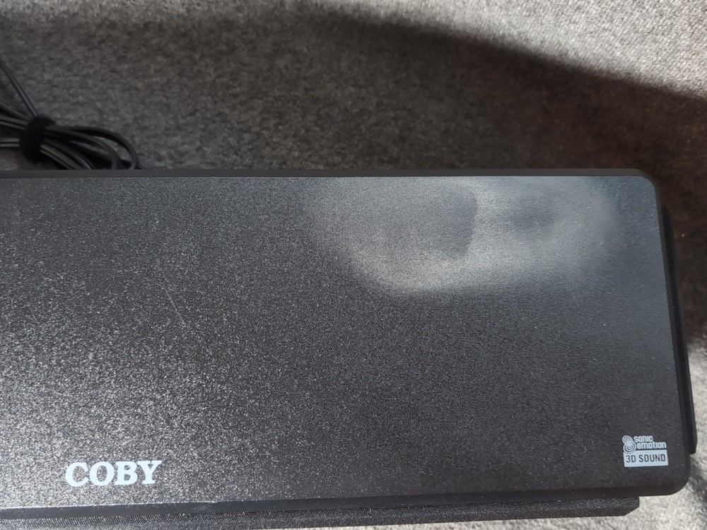Coby CSMP88 3D Sound Bar - With Remote - Tested
