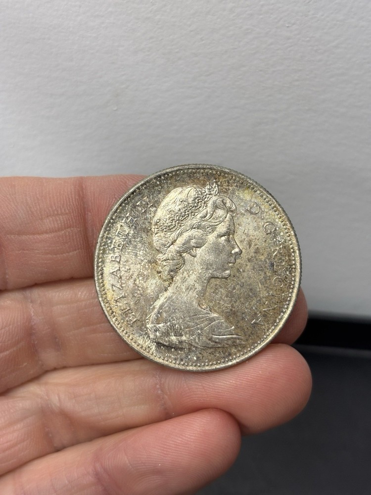 1966 Canada Silver $1 Dollar - 80% Silver Coin - Great Condition
