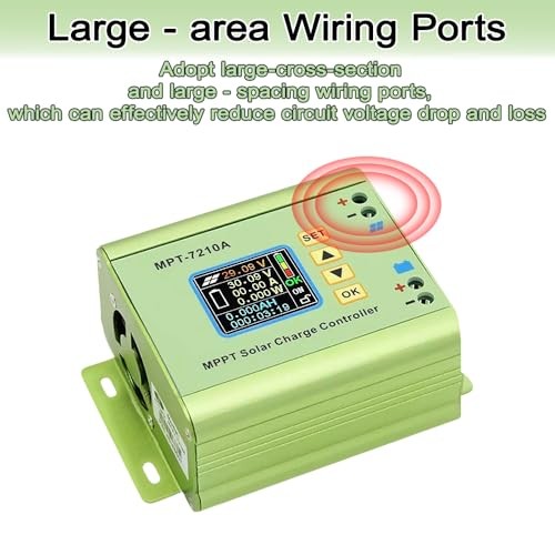 10A Solar Charge Controller Battery Solar Panel MPPT with LCD Display for