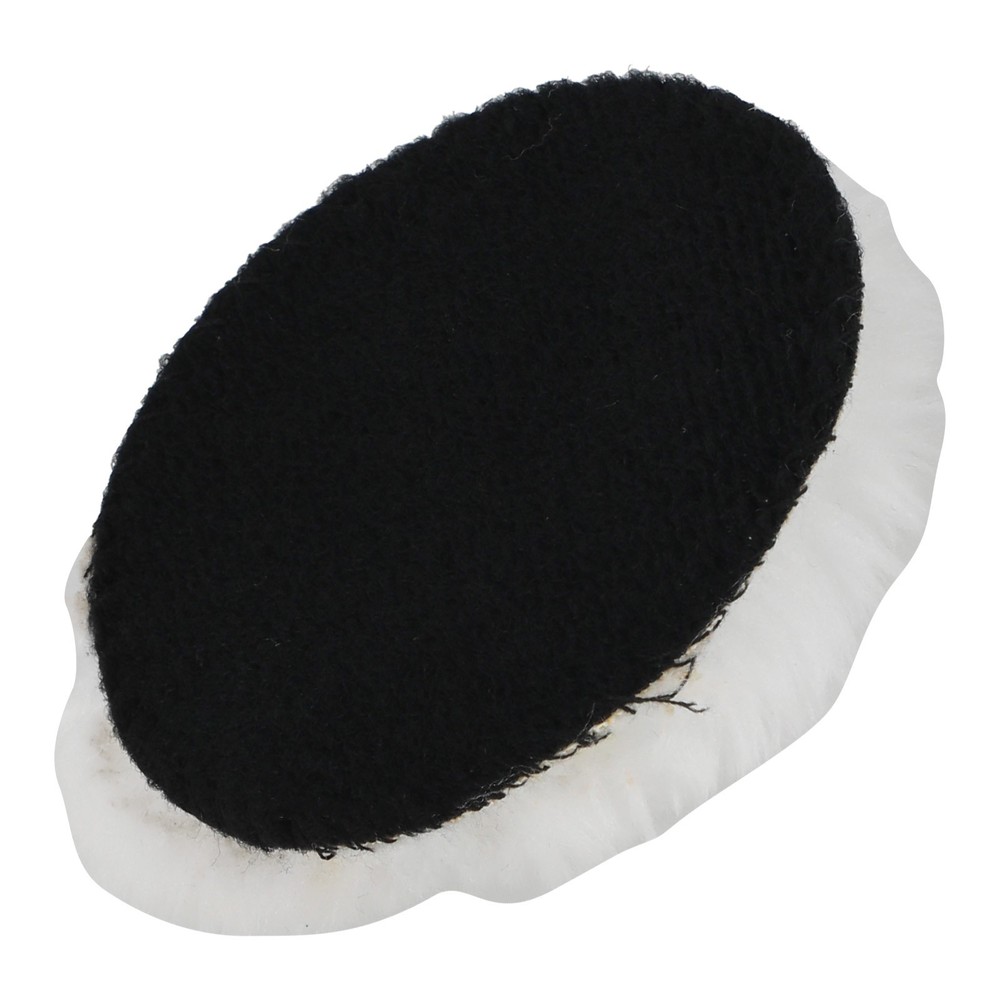 10pcs Lambskin Wool Buffing Pads 3inch Hook Loop Polishing Wool Buffer