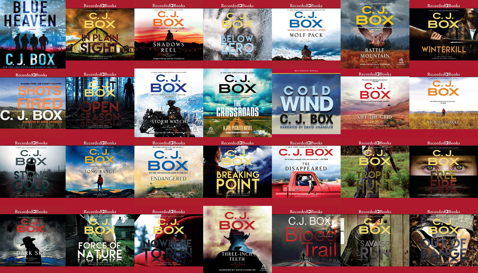 C.J. Box - Joe Pickett Audio Book Series (27 Audiobooks on USB or DVD)