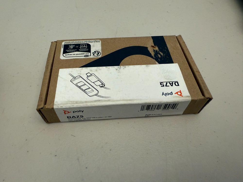 Poly DA75 Poly 786C6AA USB-C USB-A to Quick Disconnect Adapter Open Box