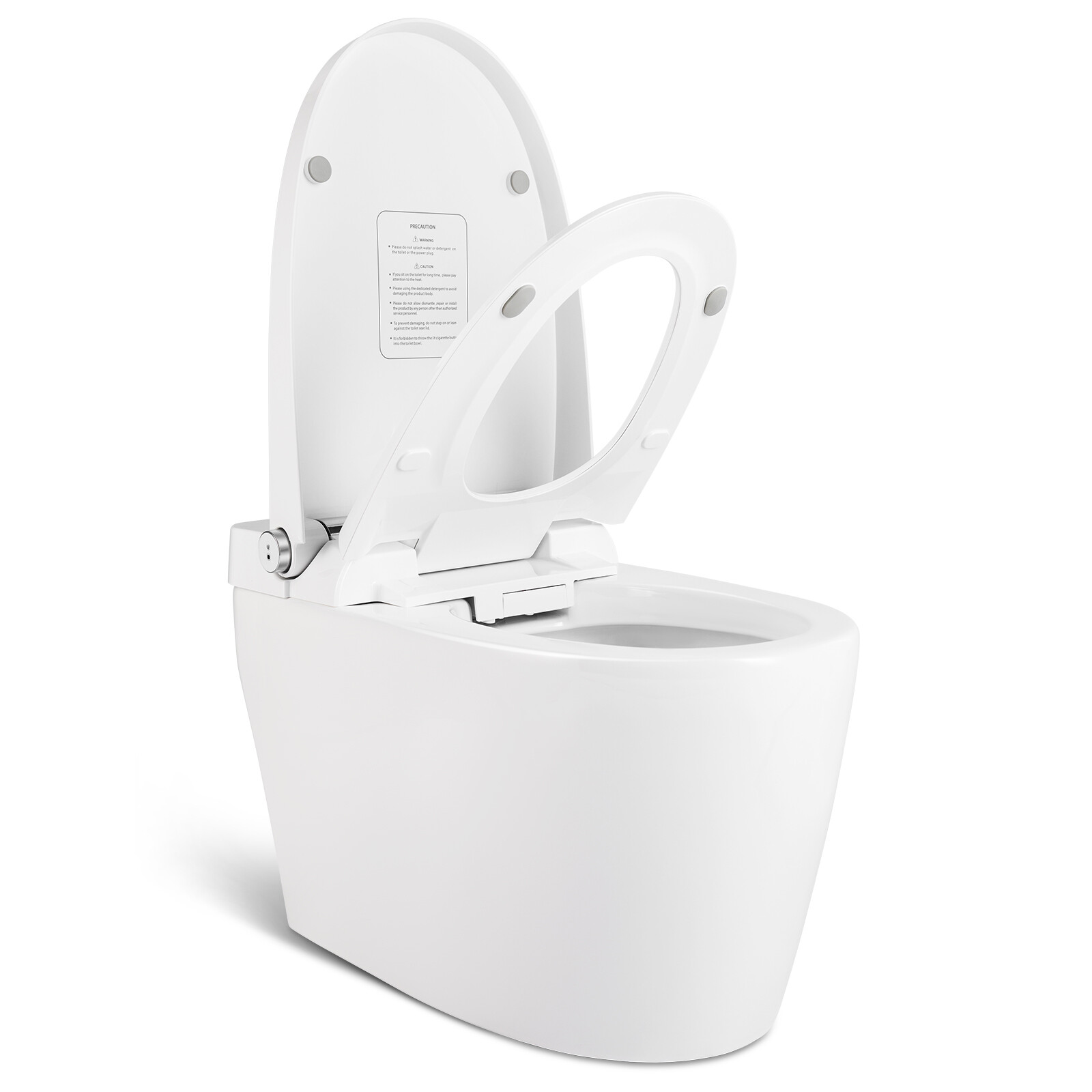 One Piece Electronic Smart Toilet Heat Auto Flush Foot Sensor Night Light